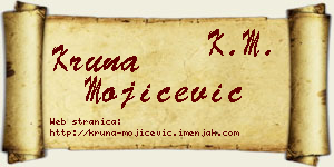 Kruna Mojićević vizit kartica